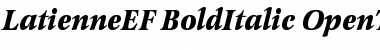 LatienneEF-BoldItalic Font