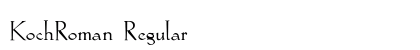 KochRoman Regular font free download