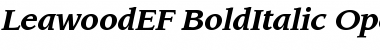 LeawoodEF-BoldItalic Font
