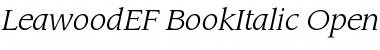 LeawoodEF-BookItalic Font
