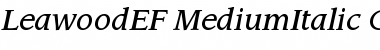 LeawoodEF-MediumItalic Font