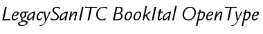 Legacy Sans ITC Book Italic Font