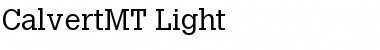 CalvertMT-Light Light Font