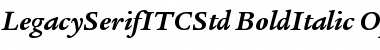 Legacy Serif ITC Std Font