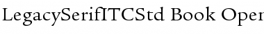Legacy Serif ITC Std Book Font
