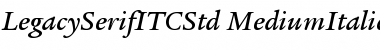 Legacy Serif ITC Std Medium Italic