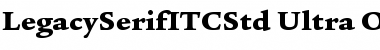 Legacy Serif ITC Std Ultra Font