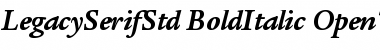 ITC Legacy Serif Std Bold Italic