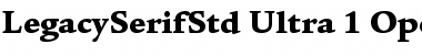 ITC Legacy Serif Std Ultra Font