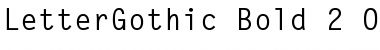 Letter Gothic Regular Font