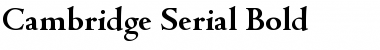 Cambridge-Serial Font