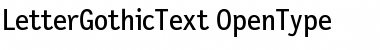 LetterGothicText Regular Font