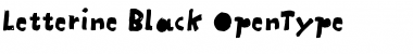Letterine Black Font
