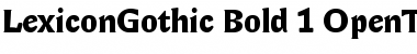 LexiconGothic Bold Font