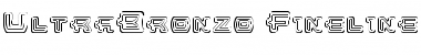 UltraBronzo Fineline Font
