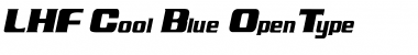 LHF Cool Blue Italic Font