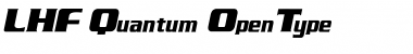 LHF Quantum Italic Font