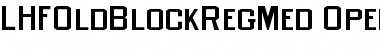 LHFOldBlockRegMed Regular Font