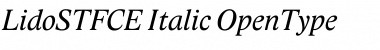 Lido STF CE Regular Italic
