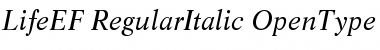 LifeEF RegularItalic