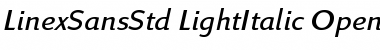 Linex Sans Std Light Italic
