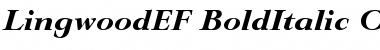 LingwoodEF BoldItalic Font