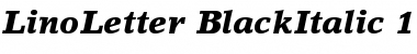 LinoLetter Black Italic