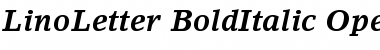 Lino Letter Bold Italic