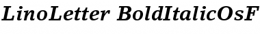 Lino Letter Bold Italic OsF Font