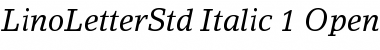 Download LinoLetter Std Font