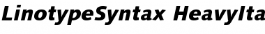 LinotypeSyntax Font
