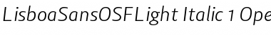 Download Lisboa Sans OSF Light Font