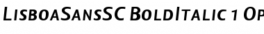 Lisboa Sans SC Bold Italic