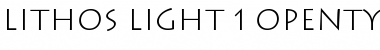 Lithos Light Font