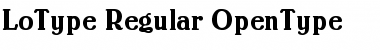 Lo-Type Regular Font