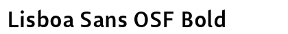 Lisboa Sans OSF Bold Preview