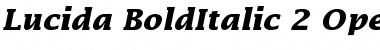 Lucida Bold Italic Font