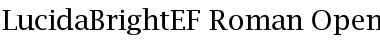 LucidaBrightEF Roman Font