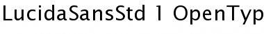 Lucida Sans Std Roman