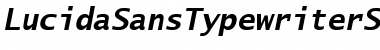Lucida Sans Typewriter Std Bold Oblique Font