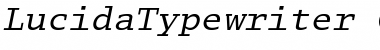 Lucida Typewriter Oblique Font
