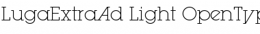 LugaExtraAd Regular Font