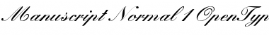 Manuscript-Normal Font
