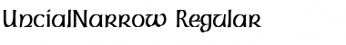 UncialNarrow Regular Font