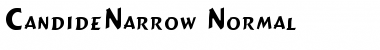 CandideNarrow Normal Font