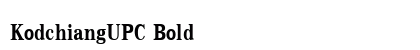 KodchiangUPC Bold font free download
