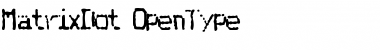 MatrixDot Regular Font