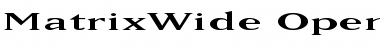 MatrixWide Regular Font