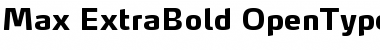 Max-ExtraBold Regular Font