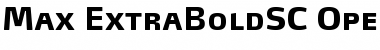 Max-ExtraBoldSC Regular Font